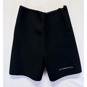 Prospirit Neoprene Shorts Unisex M Black Moisture Wicking Quick Dry Side Zip